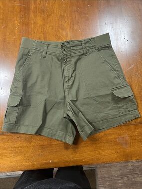 Lee Women's Olive Green Cargo Shorts